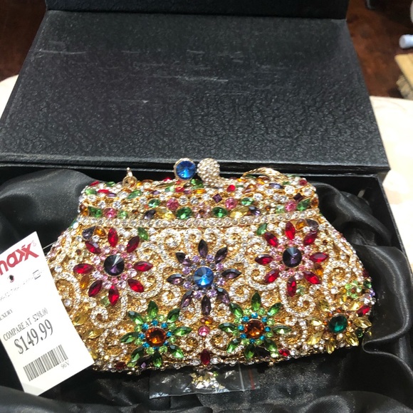 Beautiful jeweled purse never used - Picture 1 of 1